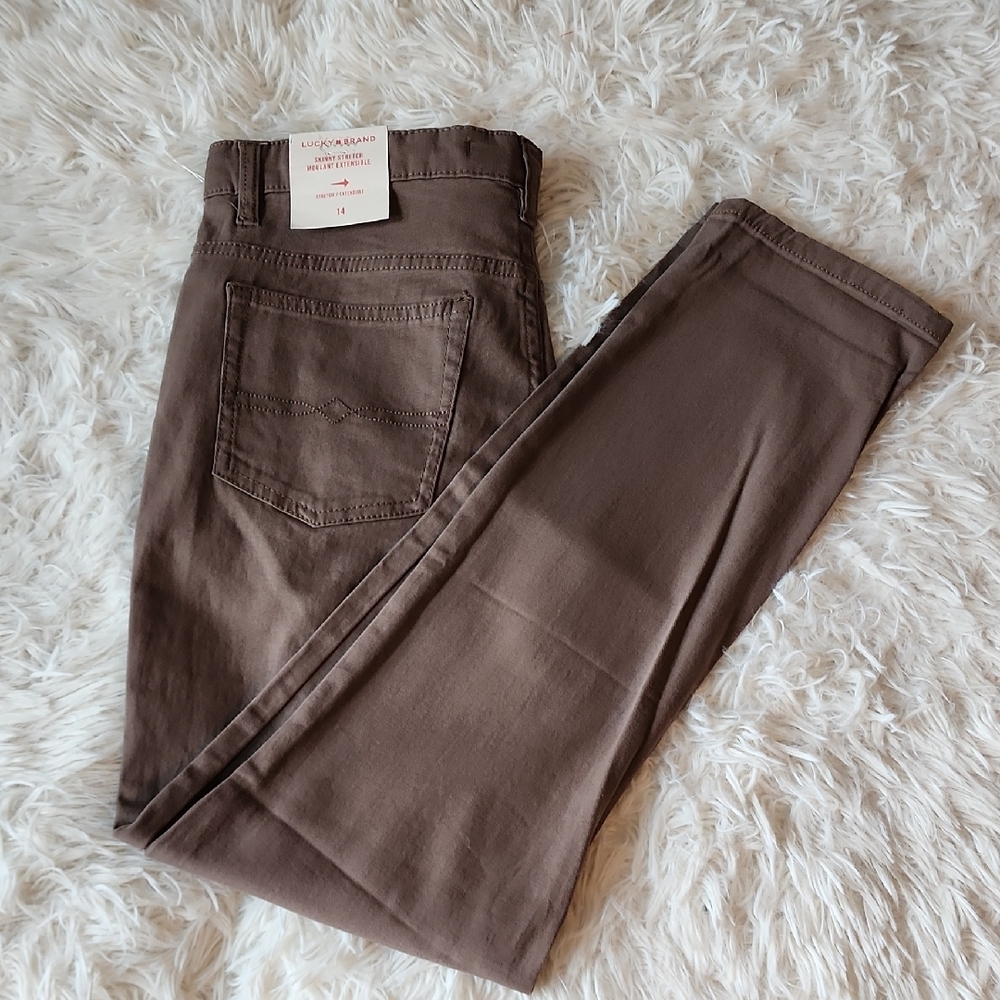 Lucky Brand Brown Skinny Stretch Jeans Brand New